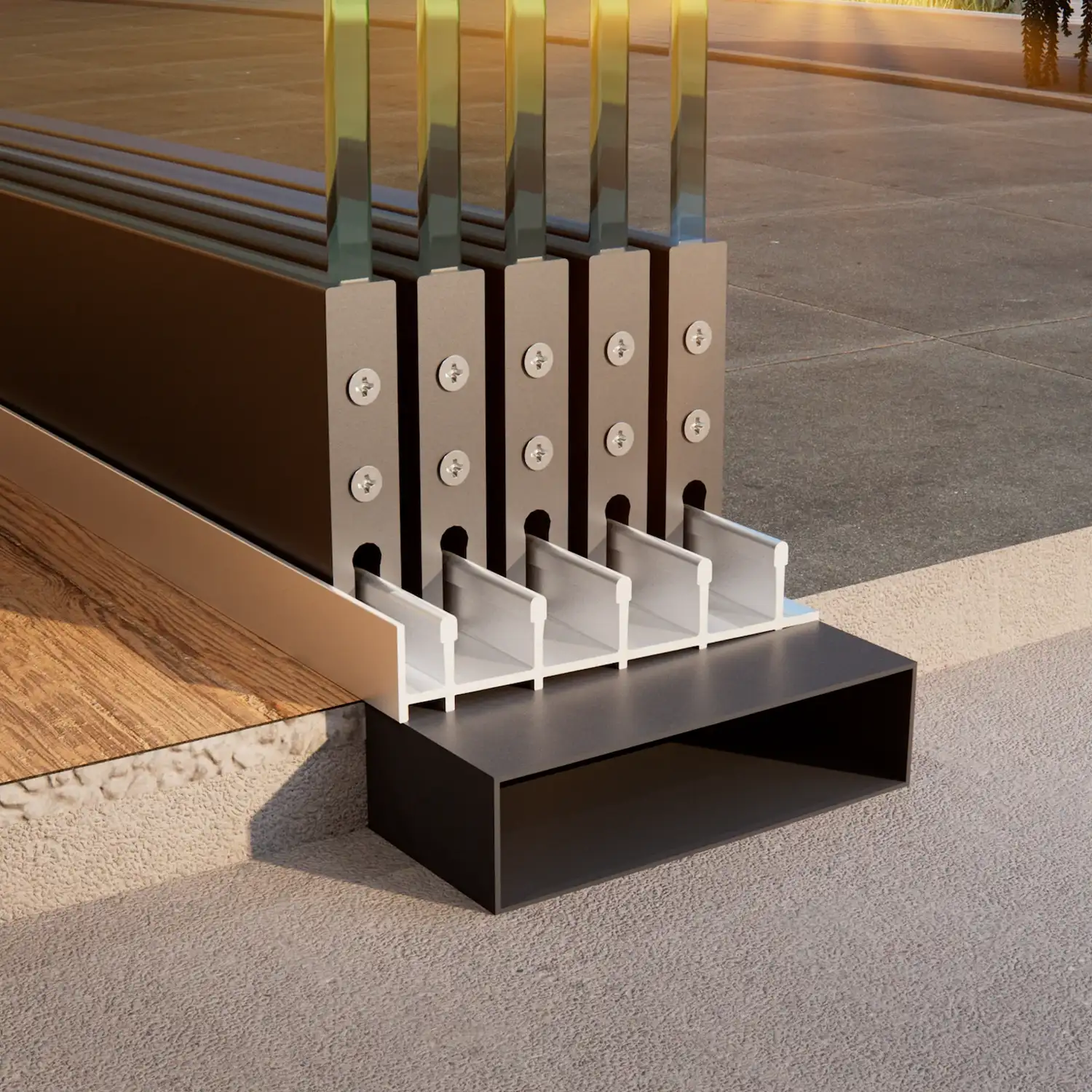 5-rail-glazen-schuifwand-antraciet-onderbalk