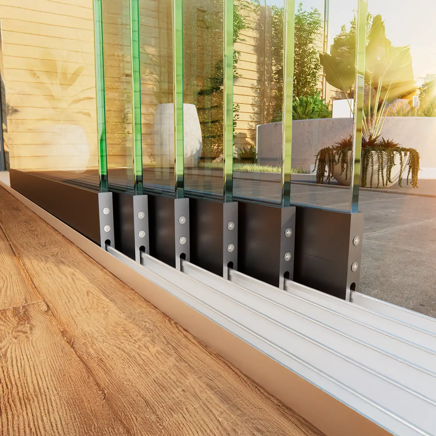 6-rail-glazen-schuifwand-antraciet-closeup