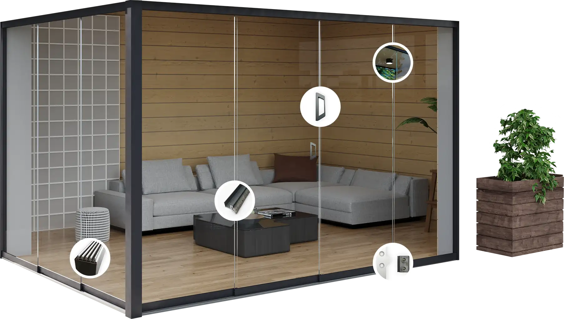 Glazen schuifwand Montage Beleving Glazen schuifwand Montage Beleving