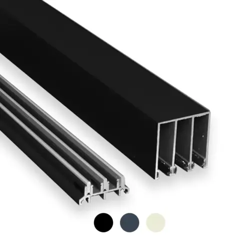 Railsysteem Glazenschuifwand